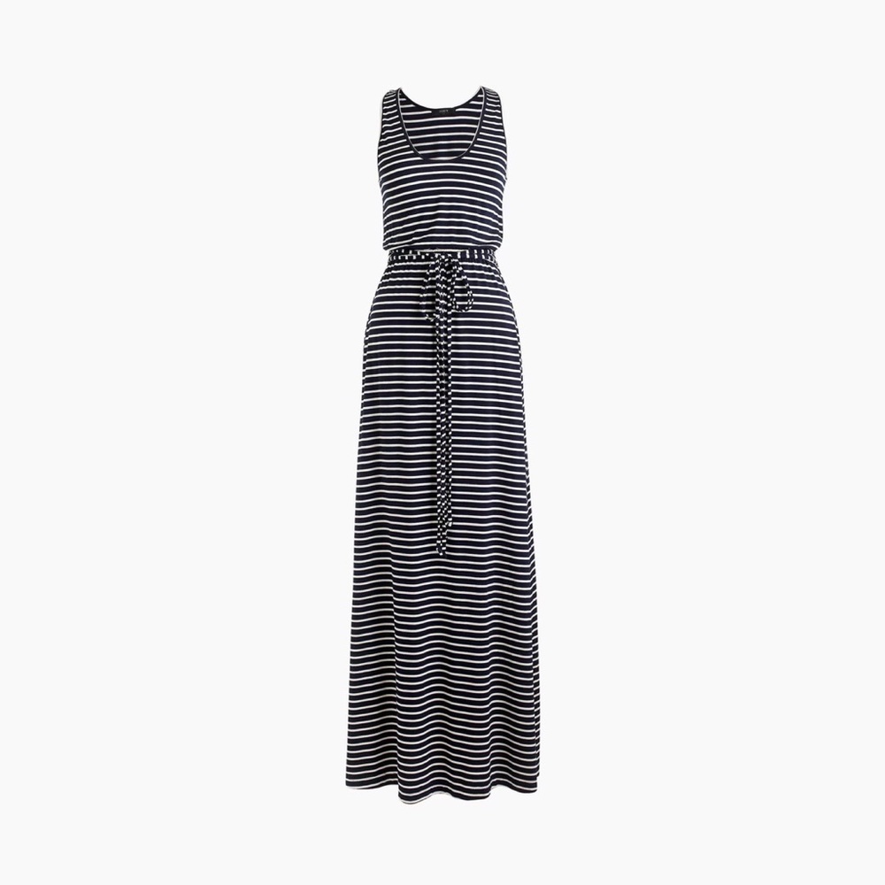 J. Crew Striped Maxi Dress